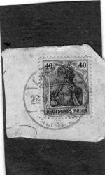 ALMAN III.REICH DIENSTMARKEN FISKAL MÜHRİNGEN 1928 DAMGA.