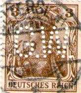 ALMANYA GERMANİA REICH 5M 5PERFİNLER ÜZERİNE ŞEHİR DAMGALARI.1900-1918 RRR KOLEKSİYON