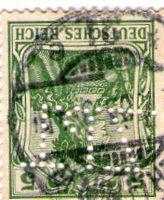 ALMANYA GERMANİA REICH 5M 5PERFİNLER ÜZERİNE ŞEHİR DAMGALARI.1900-1918 RRR KOLEKSİYON