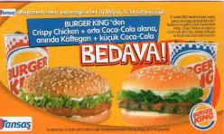 BURGER KİNG - KUPON SERİSİ..1996