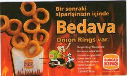 BURGER KİNG - KUPON SERİSİ..1996