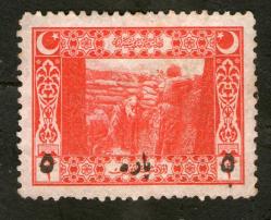 OSMANLI PUL 5 PARA SİYAH SÜRŞARJ RRRR NADİR 1917