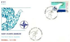FDC..İLKGÜN ZARFI.NATO KUZEY ATLANTİK ASAMBLESİ. 13.11.1986