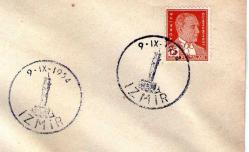 FDC..İLKGÜN ZARFI.1954 İZMİR 9 EYLÜL..ANISINA.. TEK PULLU ÇOK NADİR RRRR