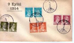LOT.19 » FDC..İLKGÜN ZARFI.İZMİR 9.EYLÜL 1954