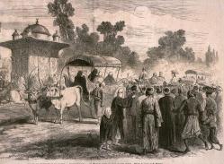 19.yy OSMANLI 27X37CM . LE MONDE ILLUSTRE. KRALİÇE EUGENE KÜÇÜKSUDA