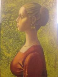 LOT.12 » ALİ VERDİEV DERİNLİKLİ PROFİL KADIN 40X60CM..ÇOK ETKİLEYİCİ
