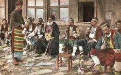 Osmanlı renkli posta kartı