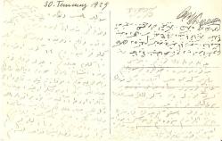 .Osmanlıca yazılı kart---Fotoğraf KADIN