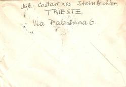 TRİESTEDEN İNGİLTEREYE 1951 ZARF 4 A.V.G. PULLU