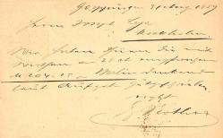 DEUTSCHE REICHPOST ANTİYE GEOPPİNGEN DAMGALI 1889 STOCKHOLME