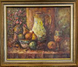 Antika - YAĞLI BOYA NATÜRMORT TABLO - kitantik - kitaLog