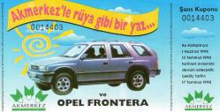 LOT.6 » AK MERKEZ 1998 ÇEKİLİŞ ŞANS KUPONU (3)HER KUPON ÜZERİNDE NUMARASI VARDIR