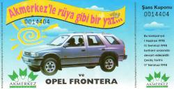 LOT.5 » AK MERKEZ 1998 ÇEKİLİŞ ŞANS KUPONU (4)HER KUPON ÜZERİNDE NUMARASI VARDIR