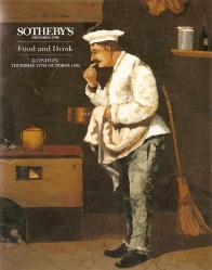 YİYECEK VE İÇECEK KONULU HER ŞEY KATALOGU SOTHEBY'S çok değşik SOTHEBY'S
