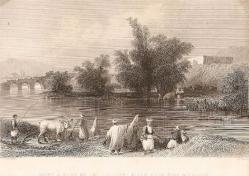 William Henry Bartlett Gravür orijinal 1800ler çok temiz