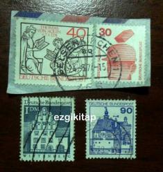 almanya posta pulu - pul koleksiyonu