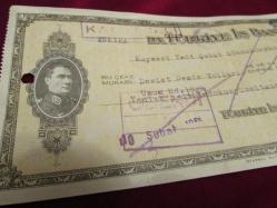 İŞ BANKASI KAYSERİ ŞUBESİ ŞUBAT 1961 YILINA AİT OLDUKÇA ESKİ ÇOK ENDER BANKA ÇEKİ 689