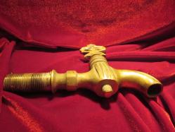 PİRİNÇ MUSLUK VİNTAGE AÇMA KAPAMA YERİ SELÇUKLU MOTİFLİ OSMANLI PİRİNÇ MUSLUĞU P 155.1