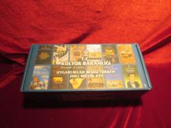 KASET KÜLTÜR BAKANLIĞI UYGARLIKLARIN BEŞİĞİ TÜRKİYE 2001.HİÇ AÇILMAMIŞ JELATİNLERİ DURUYOR 100