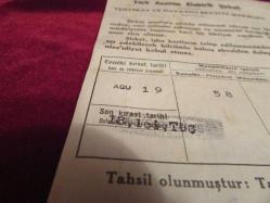 TÜRK ANONİM ELEKTRİK ŞİRKETİ İSTANBUL 1935 TARİHİNDE KESİLMİŞ OLDUKÇA YAŞLI DEĞERLİ BİR BELGE 542
