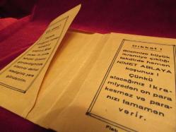 PİYANGO MİLLİ PİYANGO NİMET ABLA GİŞESİ MİLLİ PİYANGO ÇİFT GÖZLÜ ZARFI. ÇOK ENDERDİR 538