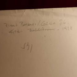 BANKA ZİRAAT BANKASI GÖRÜN ŞUBESİ OSMANLICA 1928 YILI KREDİ TALİMATNAMESİ.ISLAK İMZALI DAMGALI 381
