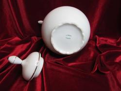 PORSELEN LİMOGES ALTIN VERMİYELİ ÇAY POTU EL İŞLEMESİ ÇOK DEĞERLİ BİR KOLEKSİYON PARÇASI 503