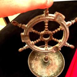 PİRİNÇ GEMİ DÜMENİ ŞEKLİNDE ASKERİ GEMİ ÇIKMA ÇOK ENDER KÜLLÜK 544