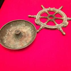 PİRİNÇ GEMİ DÜMENİ ŞEKLİNDE ASKERİ GEMİ ÇIKMA ÇOK ENDER KÜLLÜK 544