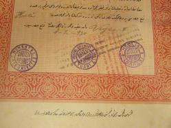 ŞİRKETİ HAYRİYE(DENİZ YOLLARI VAPUR İŞLETMESİ) HİSSESİ 1 ŞUBAT 1930 YILI (ÇOK ENDERDİRRRR)ISLAK İMZA