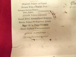 PERA PALAS IN BİR ODASI VE DİVİTLE,OKKA MÜREKKEBİ İLE YAZILAN BİR MEKTUP(1) YIL 1898