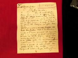 PERA PALAS IN BİR ODASI VE DİVİTLE,OKKA MÜREKKEBİ İLE YAZILAN BİR MEKTUP(1) YIL 1898