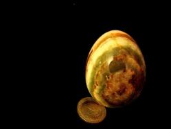 YEŞİL YUMURTA ŞEKLİNDE YADA TAŞI, MERMER TAŞI ÇOK ENDER BİR PARÇA 853