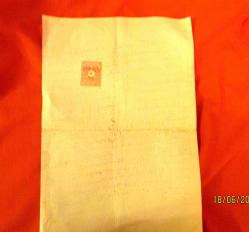 OSMANLI ZAMANINDA(1333 TE) BİR ARSA SATIŞI İÇİN VERİLMİŞ MUVAFAKATNAME