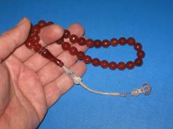 **(58)**ORJİNAL İMAMELİ EŞSİZ BİR FASETALI AKİK TESBİH