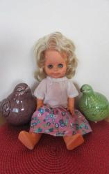ALMANYA'DAN VİNTAGE PLASTİK ET OYUNCAK BEBEK 34 CM