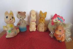 BATI ALMANYA WEST GERMANY DAMGALI 1960'LARDAN VİNTAGE KAUÇUK SİNCAP OYUNCAK BİBLO BEBEK 14 CM