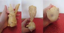 BATI ALMANYA WEST GERMANY DAMGALI 1960'LARDAN VİNTAGE KAUÇUK SİNCAP OYUNCAK BİBLO BEBEK 14 CM