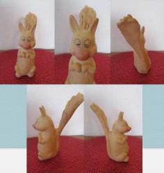 BATI ALMANYA WEST GERMANY DAMGALI 1960'LARDAN VİNTAGE KAUÇUK SİNCAP OYUNCAK BİBLO BEBEK 14 CM