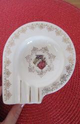 VİNTAGE DAMGALI FRAGONARD DESENLİ PORSELEN KÜLLÜK KÜL TABLASI 12.5 CM