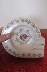 VİNTAGE DAMGALI FRAGONARD DESENLİ PORSELEN KÜLLÜK KÜL TABLASI 12.5 CM