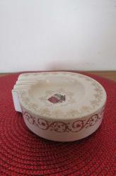 VİNTAGE DAMGALI FRAGONARD DESENLİ PORSELEN KÜLLÜK KÜL TABLASI 12.5 CM