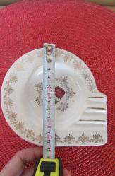 VİNTAGE DAMGALI FRAGONARD DESENLİ PORSELEN KÜLLÜK KÜL TABLASI 12.5 CM