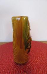 VİNTAGE DAMGALI SERAMİK BİBLO VAZO MUMLUK ANNE KEDİ VE YAVRUSU 14 CM