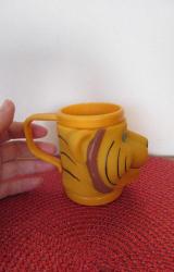 DİSNEY APPLAUSE VİNTAGE ÜÇ BOYUTLU SURAT KAPLAN VİNİL BARDAK KUPA KALEMLİK DİŞ FIRÇALIK 8.5 CM