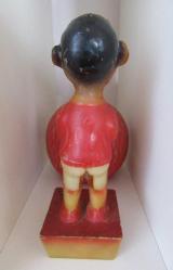 1950'LERDEN VİNTAGE  SERT PLASTİK ANTİKA BEBEK BİBLO OYUNCAK FİGÜR PİSSER BOY 18.5 CM
