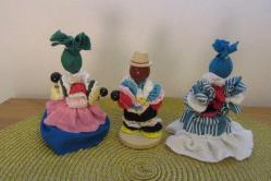 KÜBALI VİNTAGE BEBEKLER HAVANA EL YAPIMI MARAKAS ÇALAN BEZ BEBEK OYUNCAK BİBLO RAG DOLL