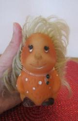 SOVYET RUSYA VİNTAGE KAUÇUK (LASTİK) KİRPİ OYUNCAK BEBEK BİBLO FİGÜR 10 CM