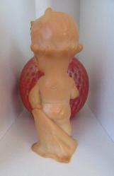 SCHİLDKRÖT 1950 GUMMİFİGUR ÇOK NADİR VİNTAGE KAUÇUK DAMGALI BEBEK BİBLO OYUNCAK FİGÜR ANTİKA 14 CM